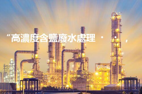 “高濃度含鹽廢水處理，綠色創(chuàng)新引領環(huán)保新篇章”